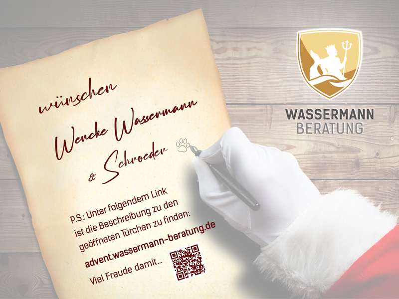 Adventskalender 2022 Wassermann Beratung